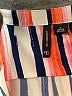 New Directions Stripes Orange 3/4 Sleeve Blouse Size L - photo 7
