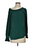 Ann Taylor LOFT 100% Polyester Green Long Sleeve Blouse Size XS - photo 1