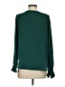 Ann Taylor LOFT 100% Polyester Green Long Sleeve Blouse Size XS - photo 2