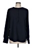 J.Crew Factory Store 100% Polyester Blue Long Sleeve Blouse Size L - photo 1