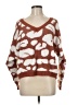 Sadie & Sage 100% Nylon Animal Print Brown Pullover Sweater Size M - photo 1