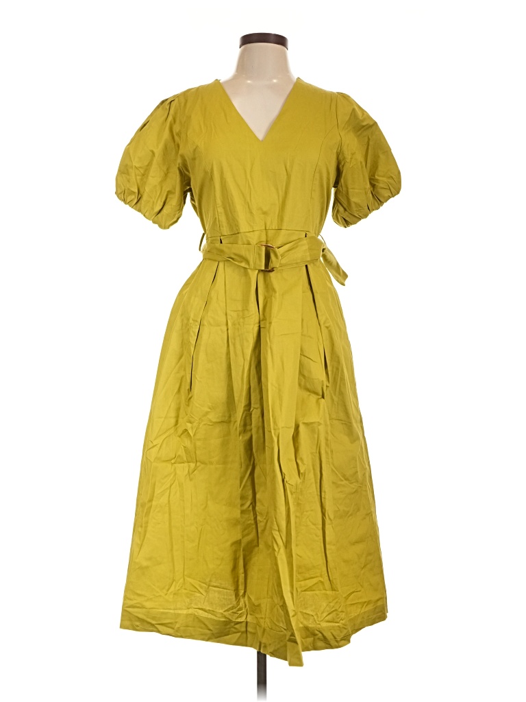 Pre-owned Assorted Brands Casual Dress In Yellow