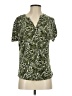 Joie De Vivre Camo Green Short Sleeve Blouse Size S - photo 1