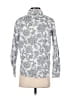 Ann Taylor 100% Cotton Paisley Silver Long Sleeve Button-Down Shirt Size S - photo 2