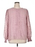 Unbranded 100% Polyester Pink Long Sleeve Blouse Size XL - photo 1