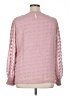 Unbranded 100% Polyester Pink Long Sleeve Blouse Size XL - photo 2
