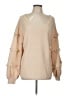 Fashion 100% Polyester Tan Pullover Sweater Size L - photo 1