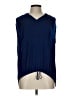 Left Coast by Dolan 100% Polyester Blue Sleeveless Blouse Size L - photo 1