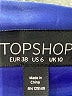 Topshop 100% Polyester Blue Cocktail Dress Size 6 - photo 6