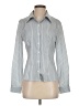 Shein 100% Polyester Stripes Blue Long Sleeve Blouse Size 4 - photo 1