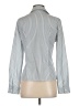 Shein 100% Polyester Stripes Blue Long Sleeve Blouse Size 4 - photo 2