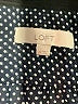 Ann Taylor LOFT 100% Polyester Polka Dots Black Long Sleeve Blouse Size XS - photo 7