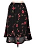 Giorgio Sant'Angelo 100% Polyester Floral Black Casual Skirt Size M - photo 1
