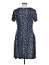 North Style Polka Dots Blue Casual Dress Size 10 (petite) - photo 2