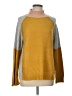 Hem & Thread Color Block Yellow Pullover Sweater Size L - photo 1