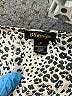 By Design 100% Polyester Animal Print Silver Long Sleeve Blouse Size M - photo 7