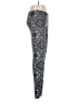 Pink Rose Print Silver Leggings Size M - photo 4