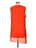 Versona 100% Polyester Orange Sleeveless Blouse Size L - photo 2