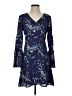 Ann Taylor LOFT 100% Polyester Paisley Blue Casual Dress Size 0 - photo 1
