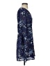 Ann Taylor LOFT 100% Polyester Paisley Blue Casual Dress Size 0 - photo 4