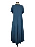 Unbranded Solid Blue Casual Dress Size XS - photo 2