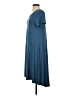 Unbranded Solid Blue Casual Dress Size XS - photo 5