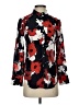 J.Crew 100% Silk Floral Red 3/4 Sleeve Silk Top Size 00 - photo 1