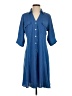 Superfoxx 100% Polyester Solid Blue Casual Dress Size S - photo 1