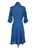 Superfoxx 100% Polyester Solid Blue Casual Dress Size S - photo 2