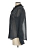 Ann Taylor LOFT 100% Polyester Polka Dots Black Long Sleeve Blouse Size XS - photo 5