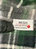 Mish 100% Cotton Plaid Green Gray Long Sleeve Button-Down Shirt Size 5 - photo 3