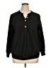 Shein Curve Black Long Sleeve Blouse Size 16 Plus (2) - photo 1