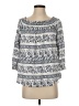 MELLODAY Blue 3/4 Sleeve Top Size S - photo 1