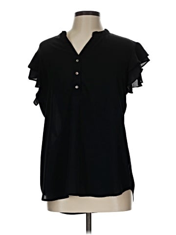 Carmen Carmen Marc Valvo Short Sleeve Blouse (view 1)