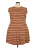 Assorted Brands Stripes Brown Casual Dress Size 3X - photo 1