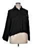 Zara Black 3/4 Sleeve Button-Down Shirt Size XL - photo 1