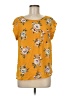 Alice Blue Yellow Short Sleeve Blouse Size M - photo 1