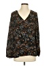DR2 100% Polyester Black Long Sleeve Blouse Size S - photo 1