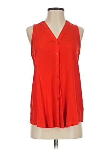 Maeve Sleeveless Button-Down Shirt (view 1)