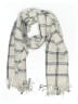 Unbranded Plaid Gray White Scarf One size - photo 1