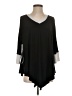 I.C. By Connie K Black 3/4 Sleeve Top Size S - photo 1
