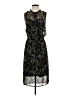 Merona 100% Polyester Floral Black Cocktail Dress Size S - photo 1