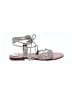 FRYE 100% Leather Silver White Sandals Size 8 - photo 1