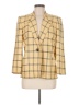 Evan Picone 100% Viscose Plaid Yellow Blazer Size 6 - photo 1