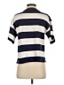 Flat White Stripes Blue Short Sleeve Top Size S - photo 2