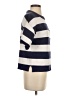 Flat White Stripes Blue Short Sleeve Top Size S - photo 4