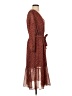J.Crew Polka Dots Burgundy Cocktail Dress Size 2 - photo 4