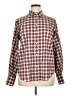 Chaps Checkered-gingham Burgundy Long Sleeve Button-Down Shirt Size XL - photo 1