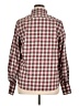 Chaps Checkered-gingham Burgundy Long Sleeve Button-Down Shirt Size XL - photo 2