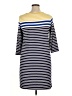 fleur bleue Stripes Blue Casual Dress Size XL - photo 2